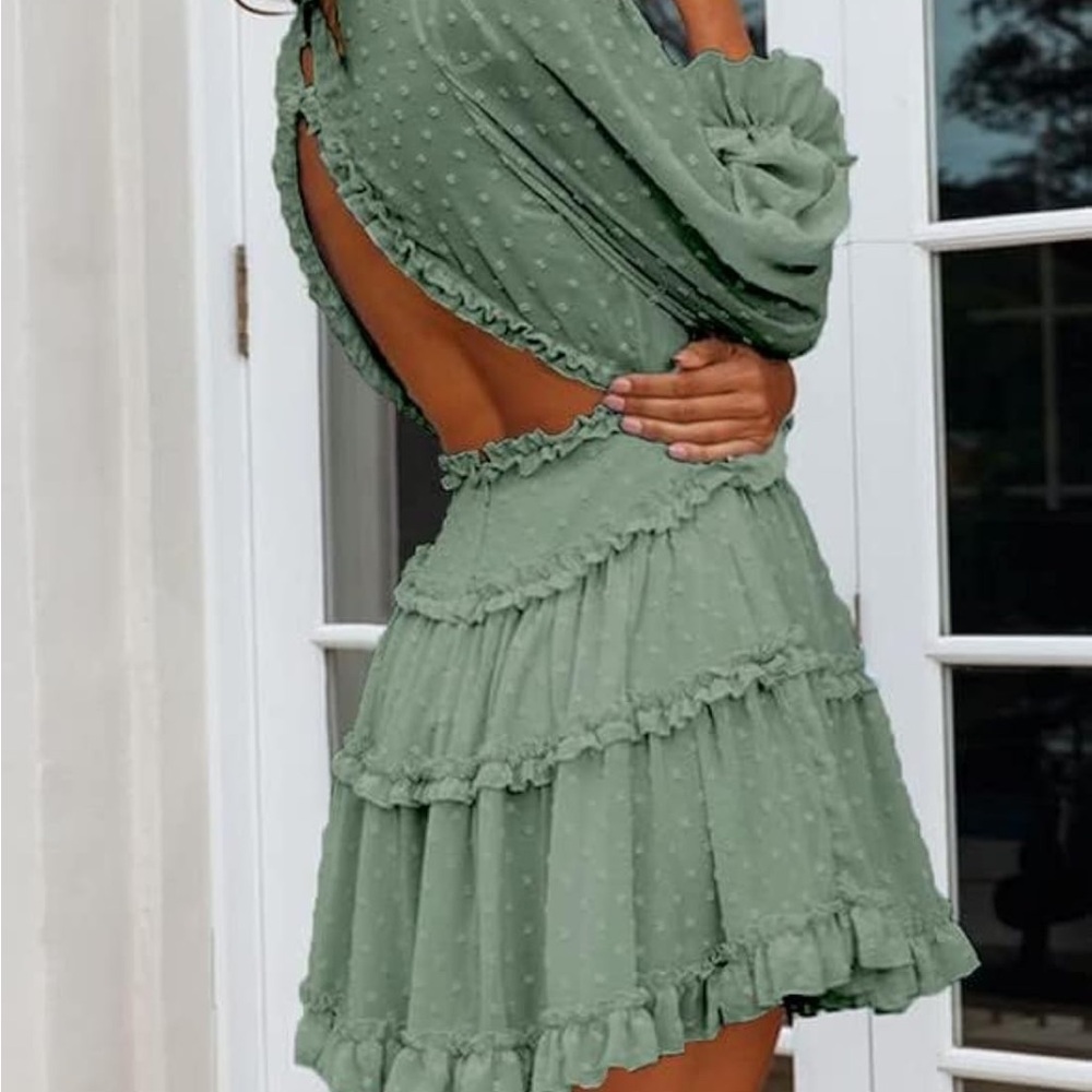 Floral Ruffle Dress - Picture 7 of 7